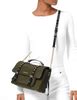 michael kors leila flap messenger nylon crossbody|Michael Kors Leila Flap Messenger Nylon Crossbody .